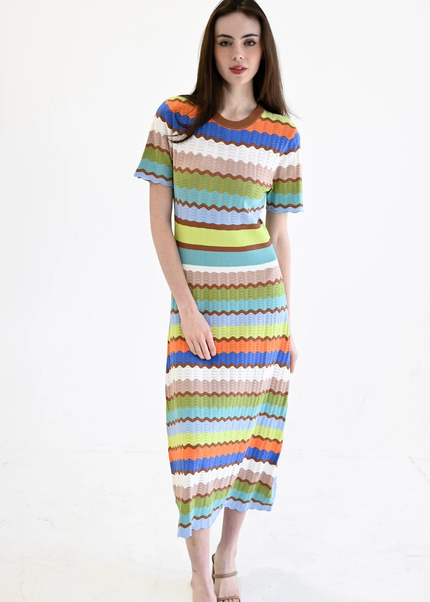 never a wallflower midi crochet knit dress spring festive dress spring vacation dress