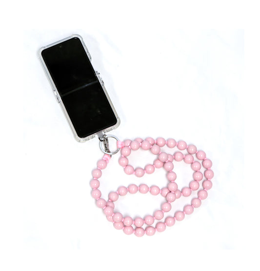 ina seifart phone and key chain accessory in pink beaded phone straps beaded phone straps