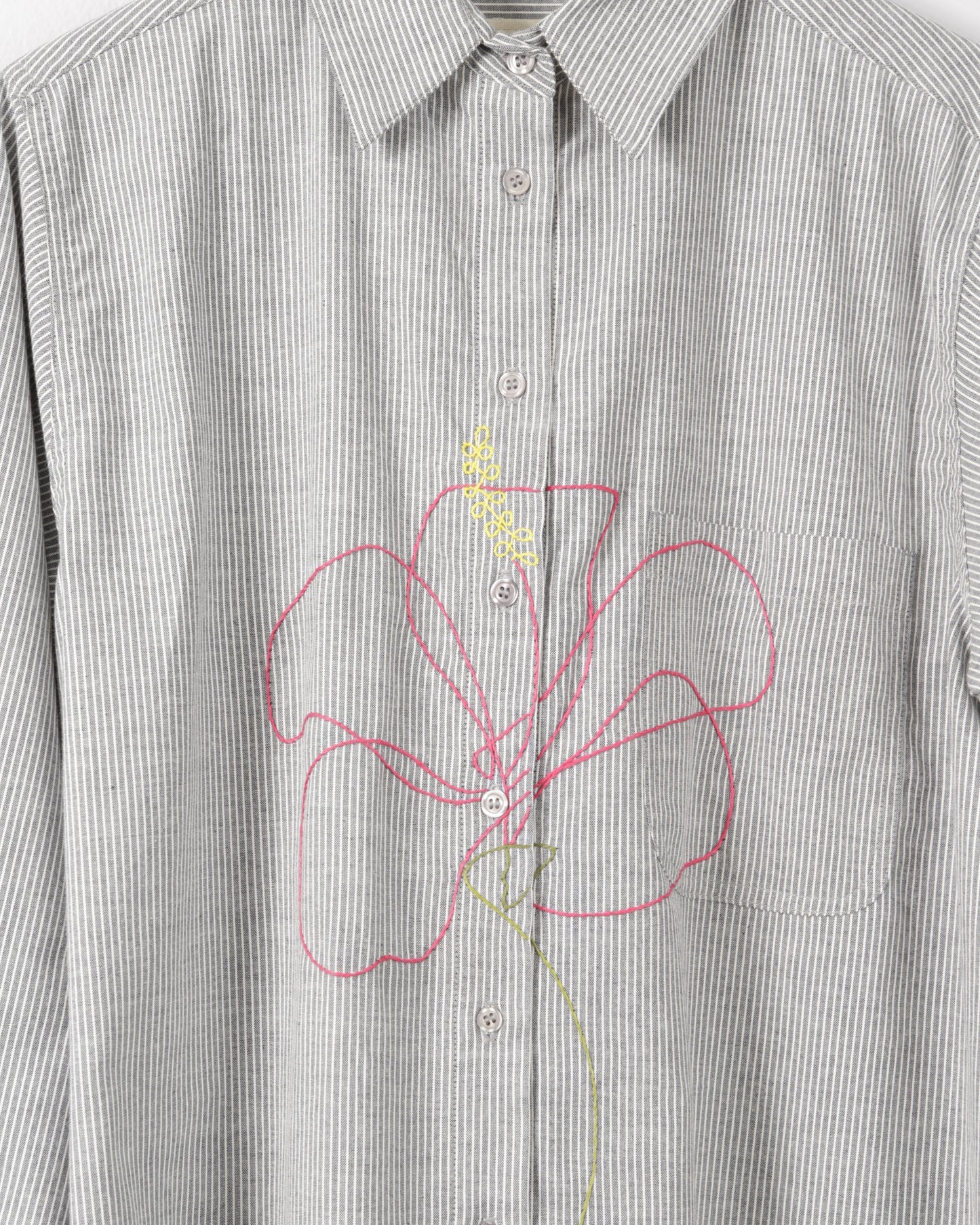 tropical heart stripped shirt spring shirt