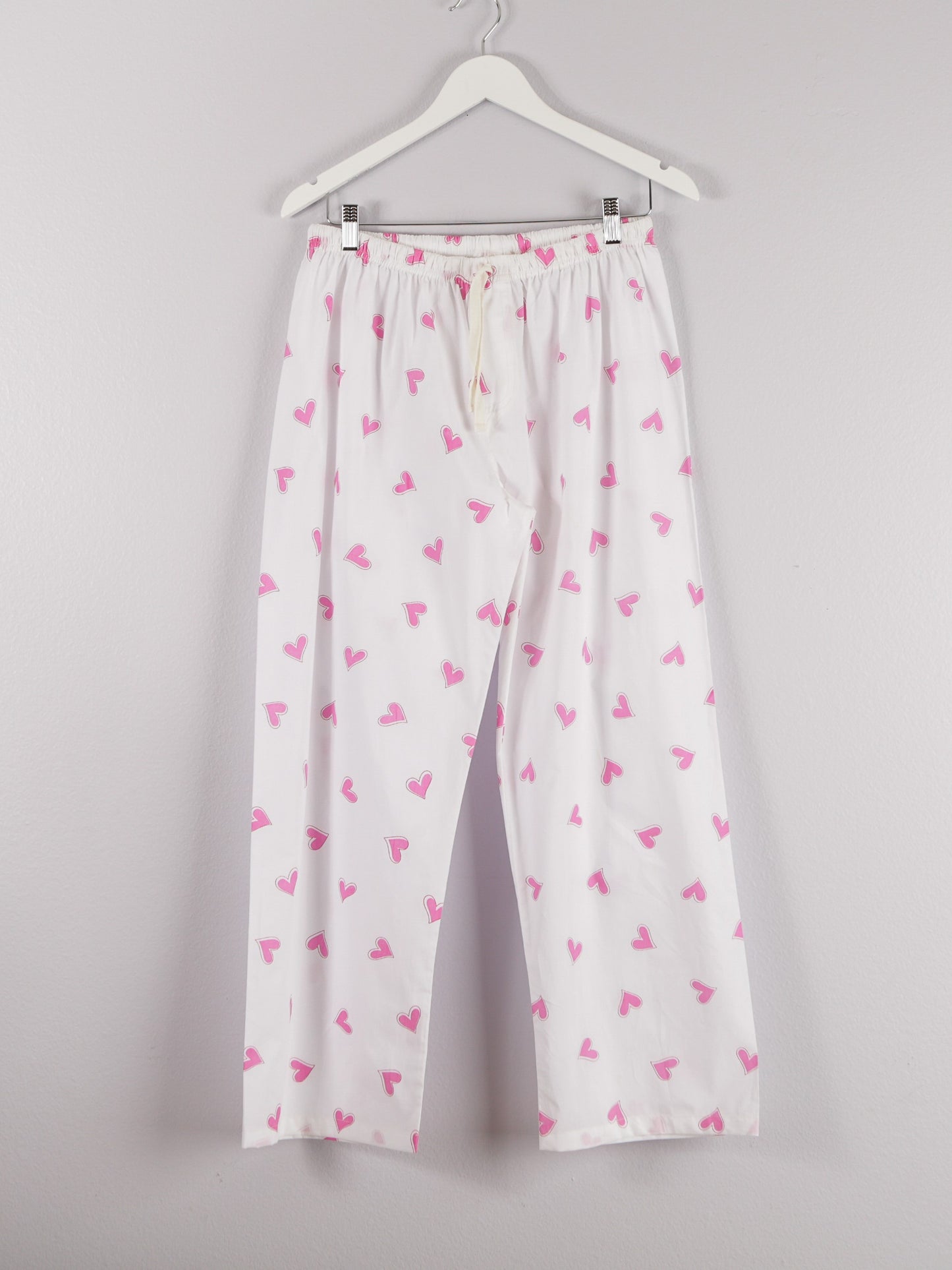 allover pink heart printed pajama pants