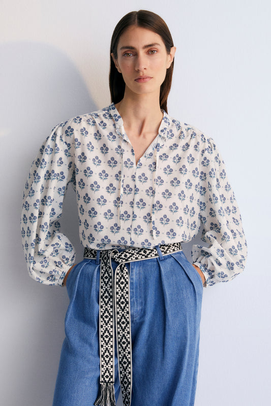 The new society floral print boho blouse