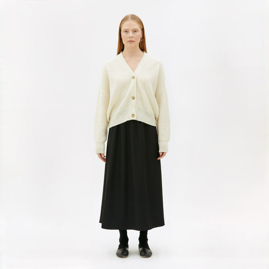 Maska soft wool cream cardigan