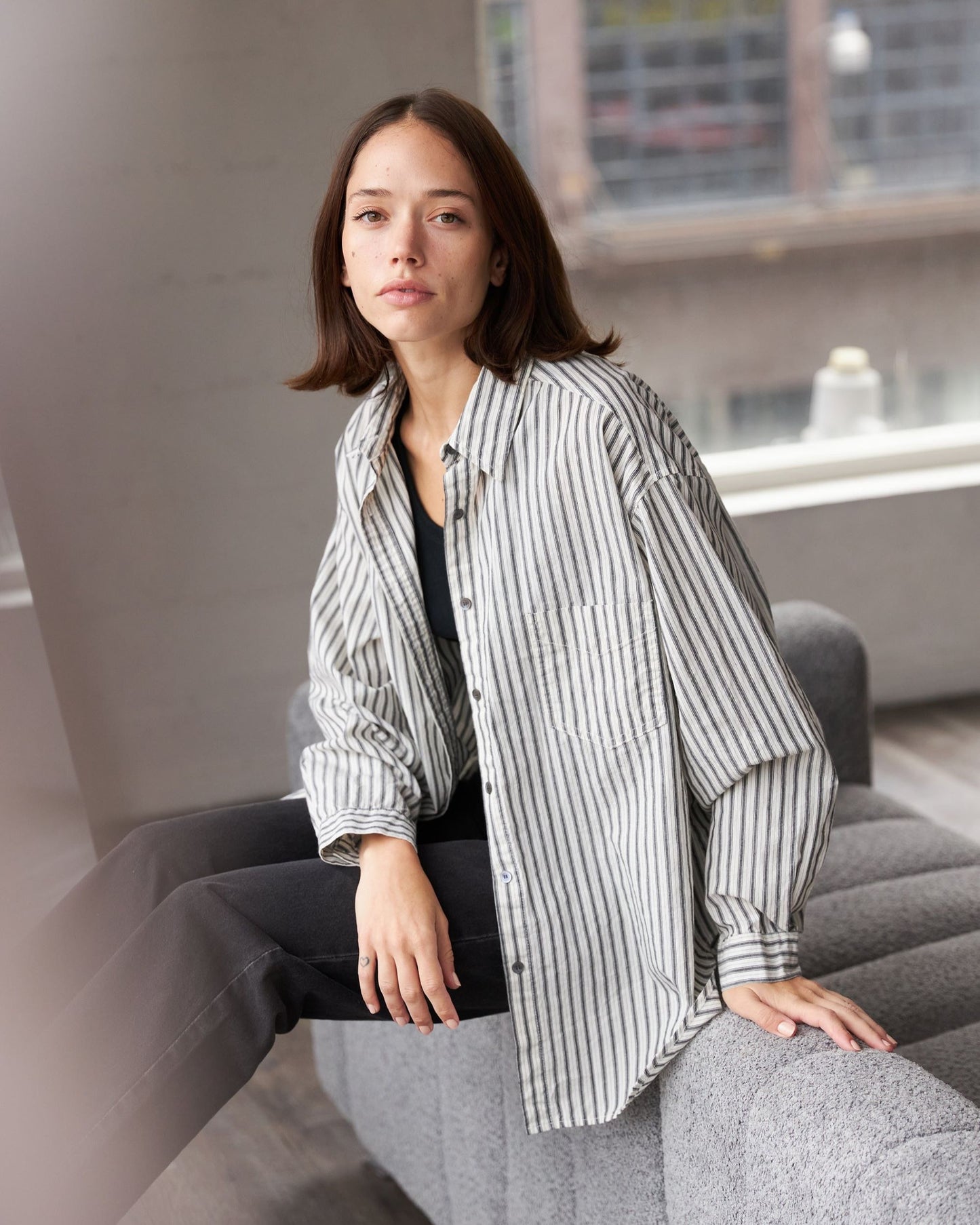 cotton stripe shirt