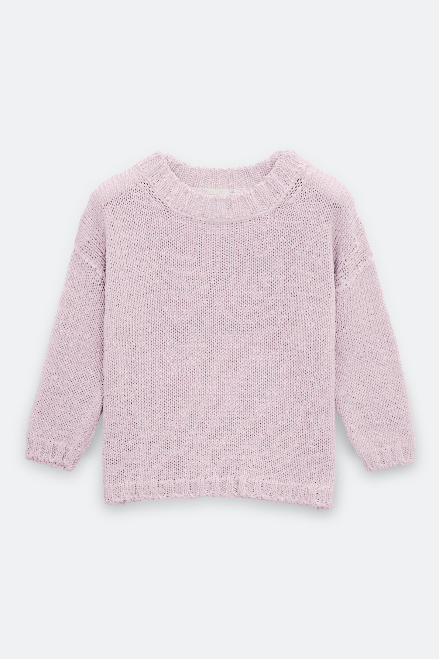 pastel pink knit sweater