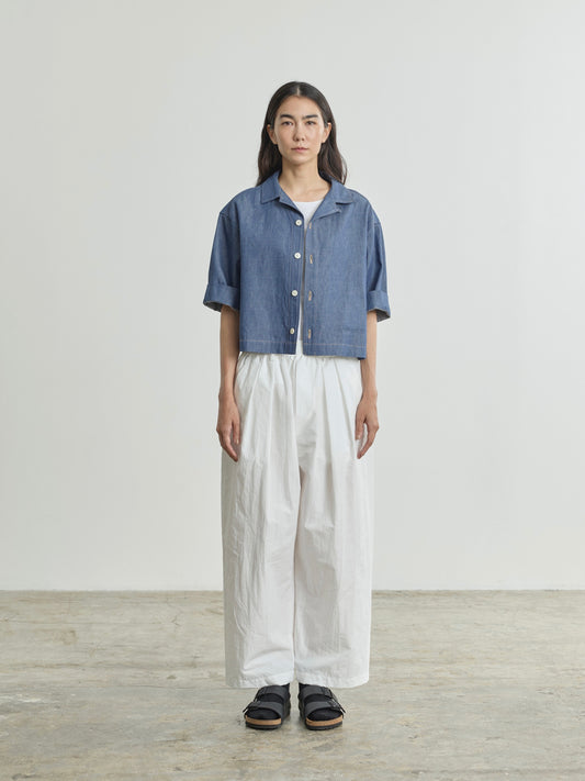 ROMA Cropped Denim Shirt