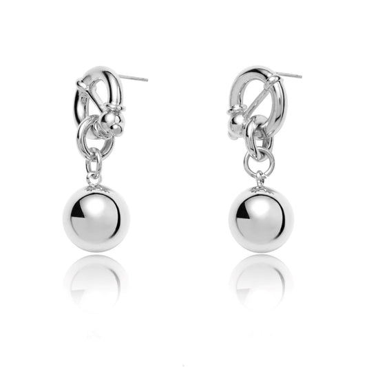 ille lan dangling silver earrings