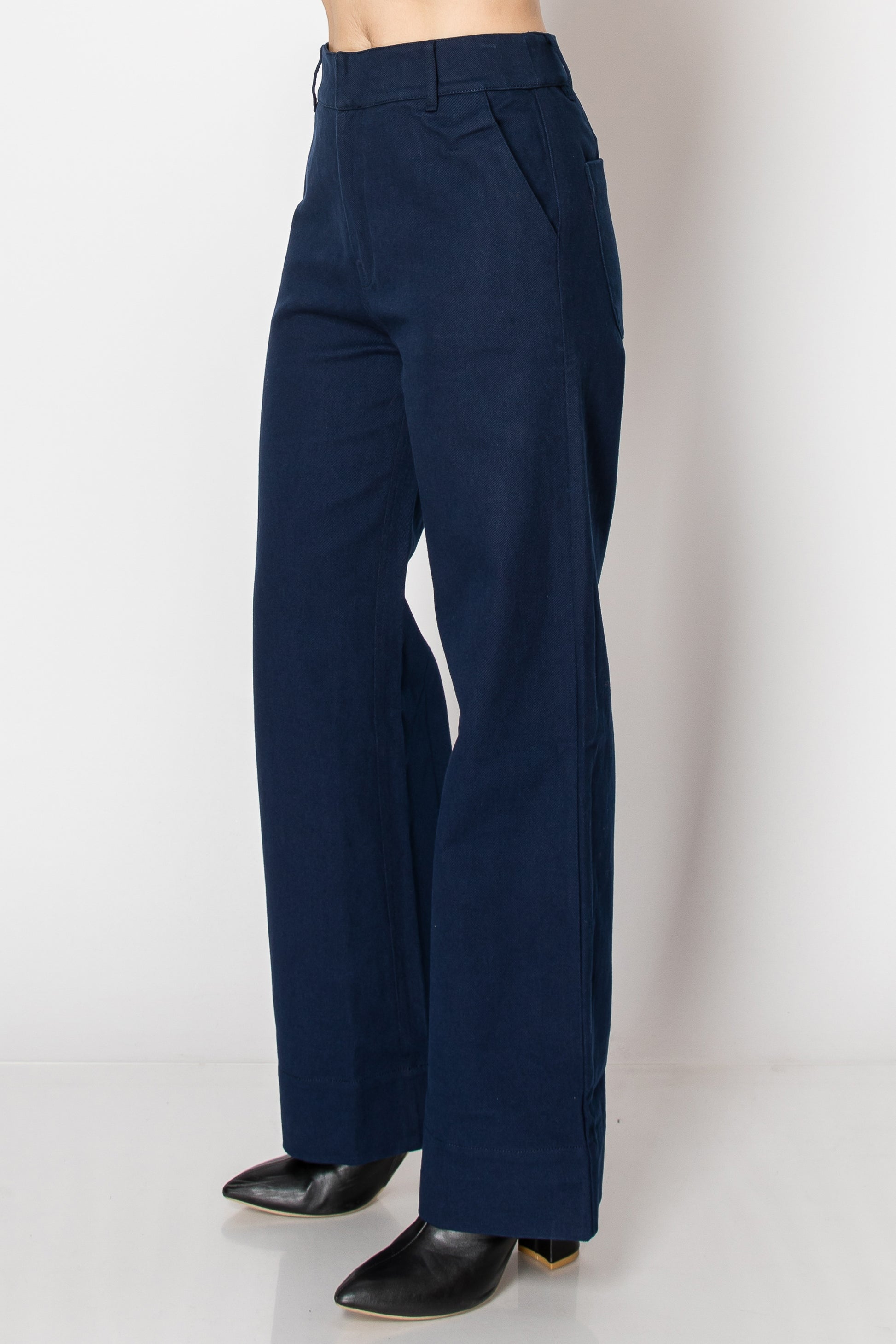 fall navy trousers