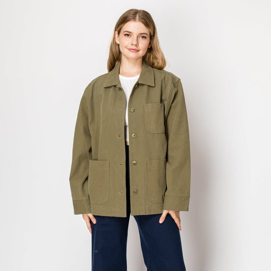 Everyday Canvas Chore Jacket In Olive