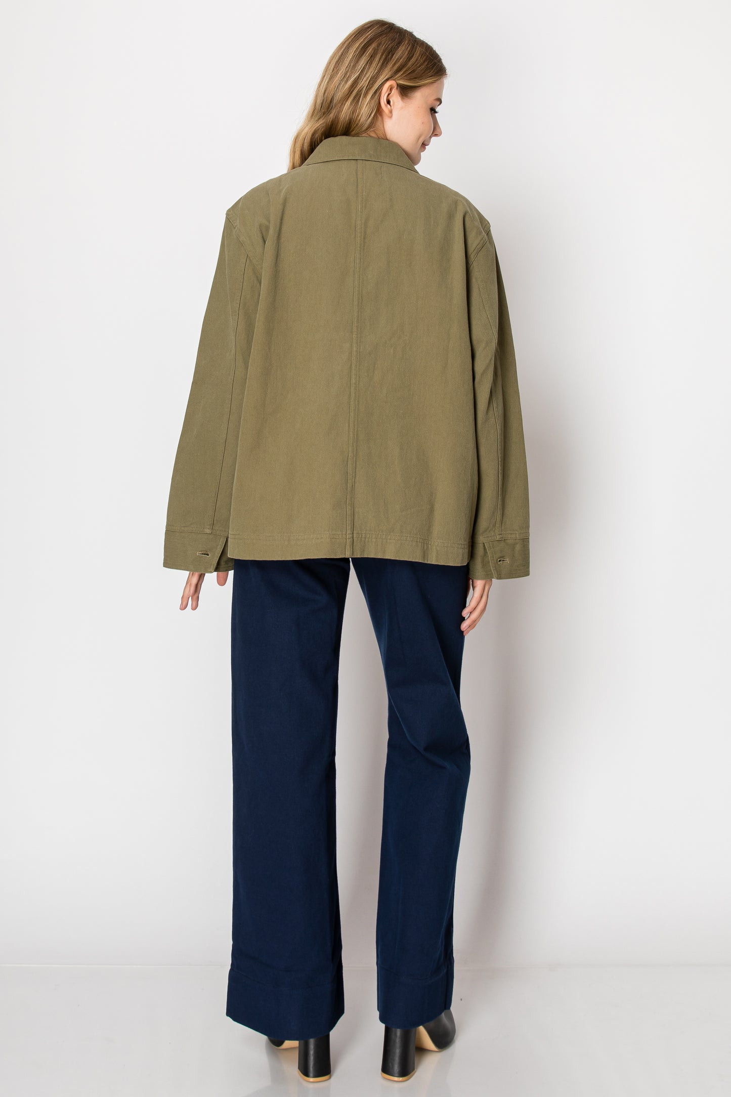 Everyday Canvas Chore Jacket In Olive