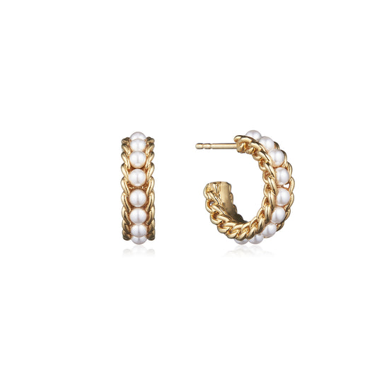 ille lan small gold hoop earrings