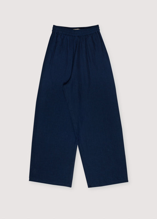 Hera Linen Palazzo in Navy main image 0