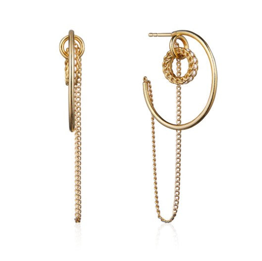 ille lan sexy gold hoop earrings