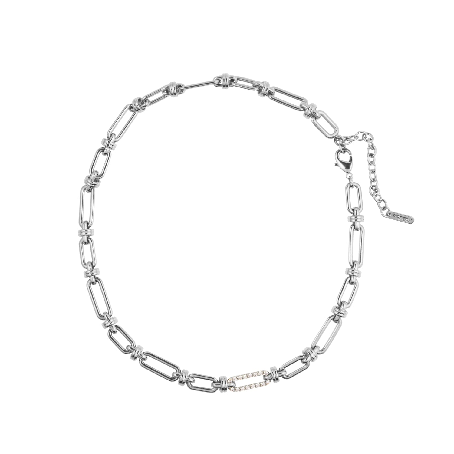 ille lan chain link choker necklace 