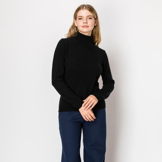 Cashmere black turtleneck sweater