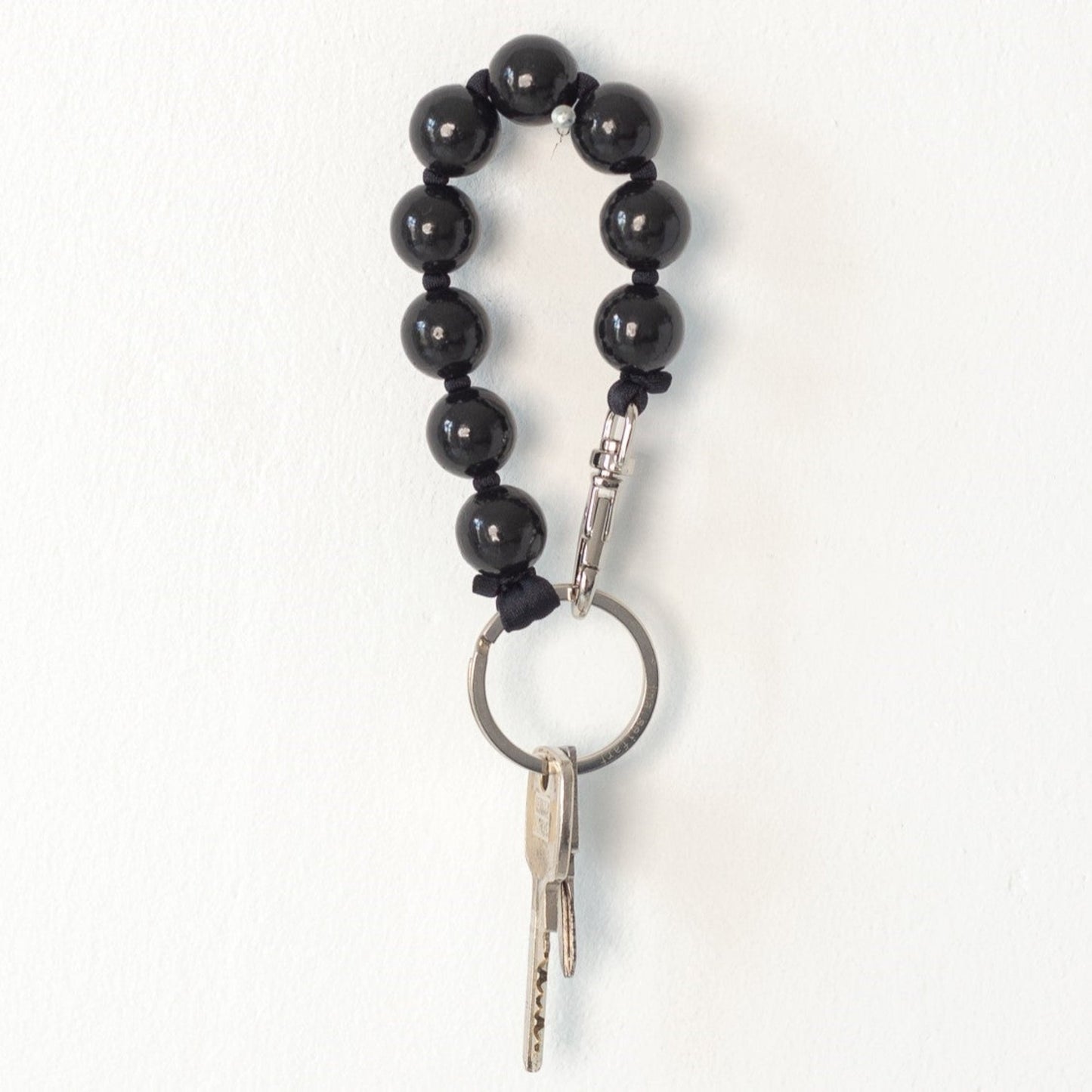 black wood bead keychain accessories